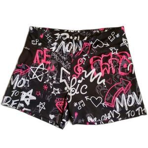 Justice Active Movement Dance Compression Shorts with Side Pockets - Size 16P